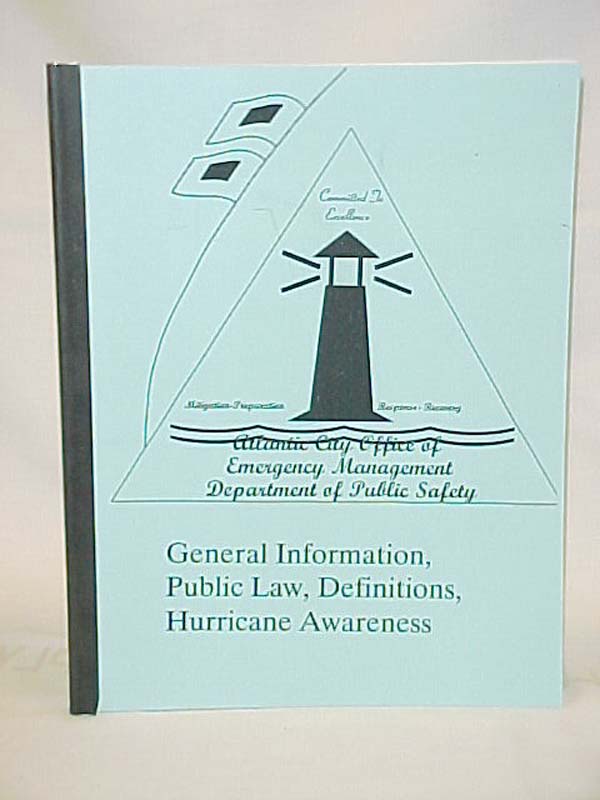 Atlantic City Office of Emergency Ma...: General Information, Public Law, Def...