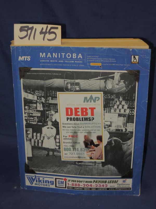 Yellow Pages: Manitoba , Canada White and Yellow pages Telephone Directory