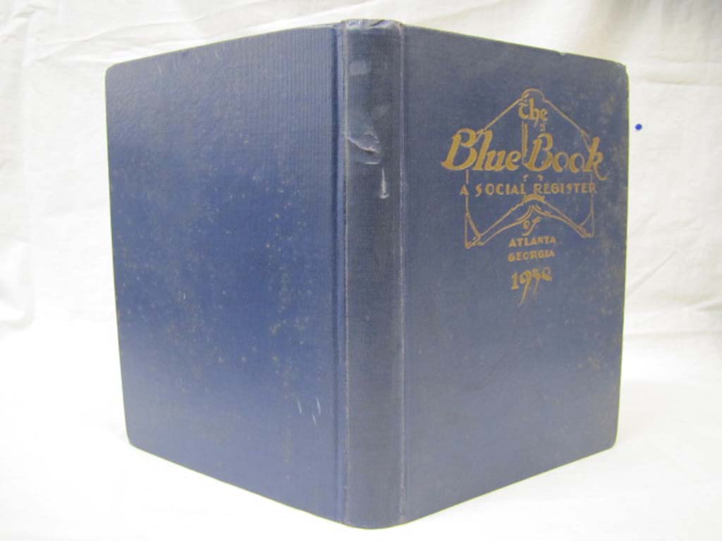 Allen, G.B.: The Blue Book A Social Register of Atlanta Georgia 1930