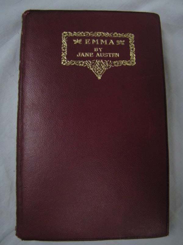 Austen, Jane: Emma, Red Leather 1922, Gift Quality, Macmillan London, Illustr...