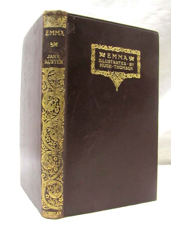 Austen, Jane: Emma 1932 Maroon Leather Gift Quality Illustrated by Thomson