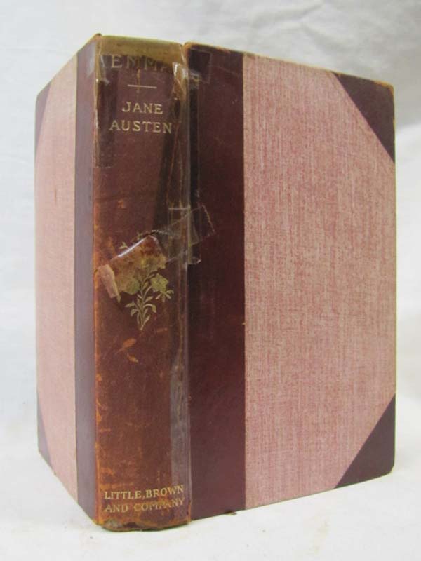 Austen, Jane: Emma 1899, Red Leather, Gold Gilt, Little Brown & Co, Boston