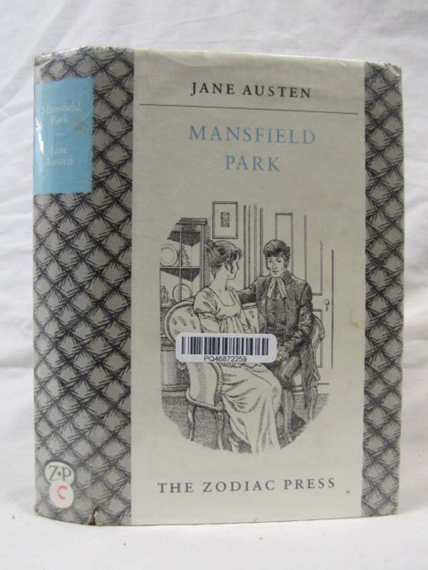 Austen, Jane: Mansfield Park, 1988 white hardback dust jacket ex-library