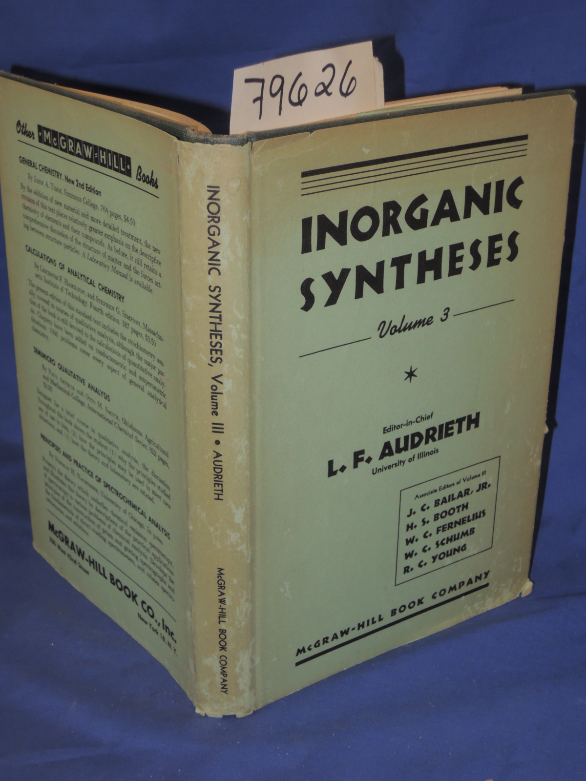 Audrieth, L.F.: INORGANIC SYNTHESES VOLUME III