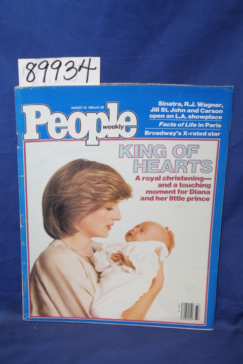 People Magazine: People Weekly Vol. 18 No. 7 princess Di and baby prince William