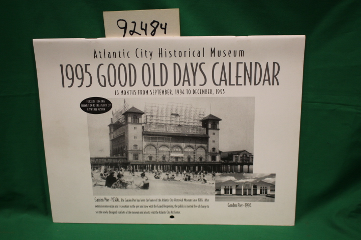 Atlantic City Historical Museum: 1995 Good Old Days Atlantic City Calendar