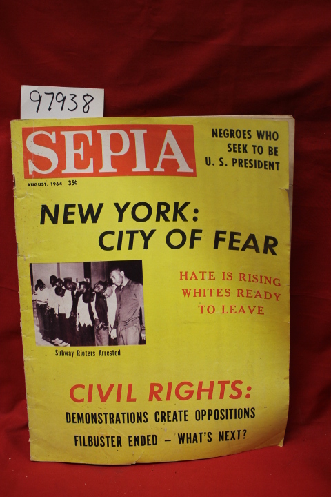 Young, A. S.  Doc : SEPIA Volume 16 Number 8 August, 1964 NYC of Fear SUBWAY ...