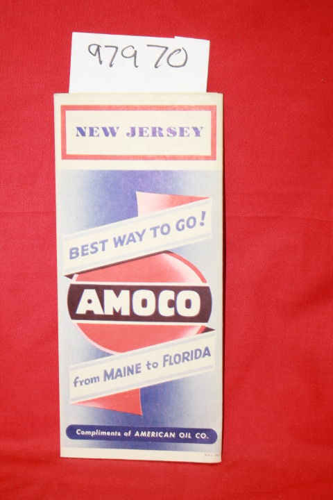 Amoco: Amoco:  Best Way To Go from Maine to Florida : NEW JERSEY road map
