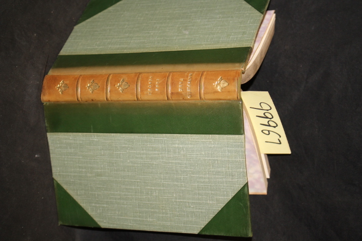 Austen, Jane: Mansfield Park beautifully bound leather spine