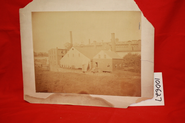 1900 CIRCA: Original Photographic Print of a Factory, Location Unkown OVERSIZE