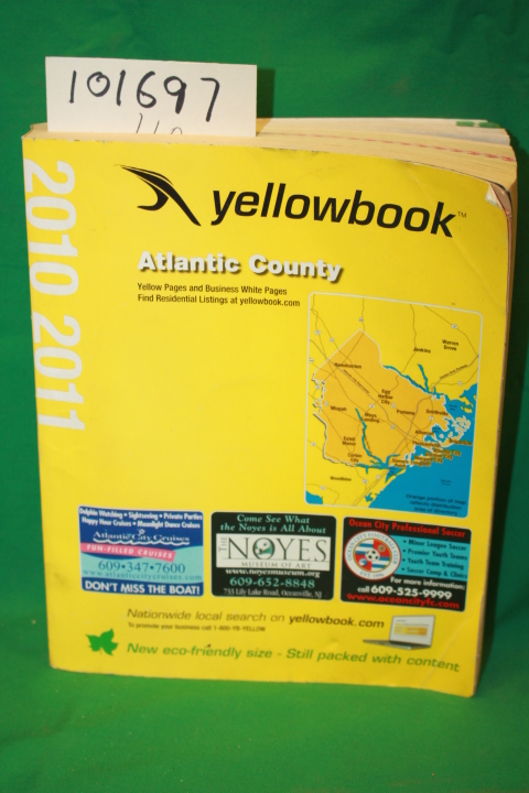 Yellowbook: Yellowbook Atlantic County 2010 2011 (yellow pages phone book) Te...